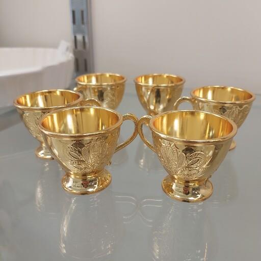 فنجان قهوه خوری زمزم زارا گیفت یک دست برند اورجینال اصل ترکیه در دورنگ طلایی و نقره ای سیلور ترک سوغات کربلا